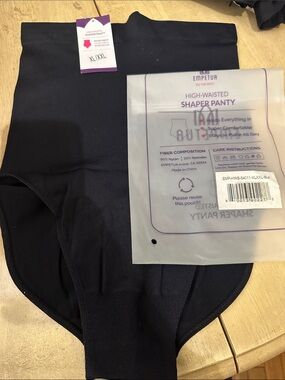 Emporio Armani High-Waisted Shaper Panty in Black NWT